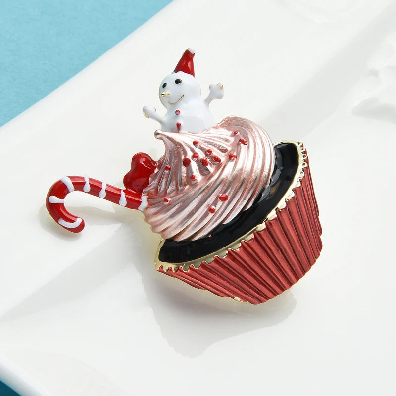 Jewellery Collection - Wuli & Baby Christmas Cup Cake Brooch