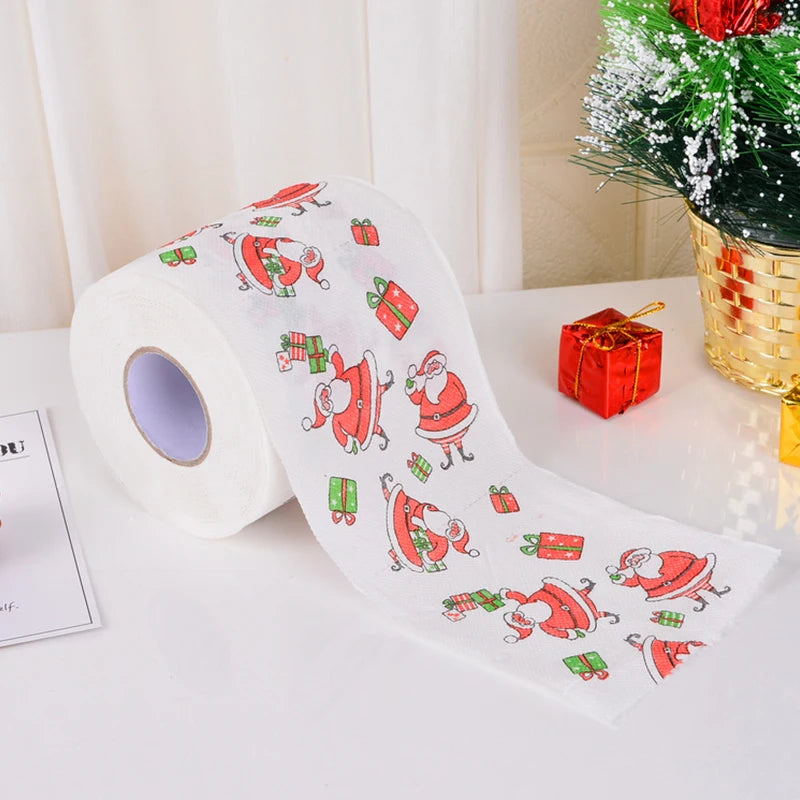 Christmas printed toilet tissue