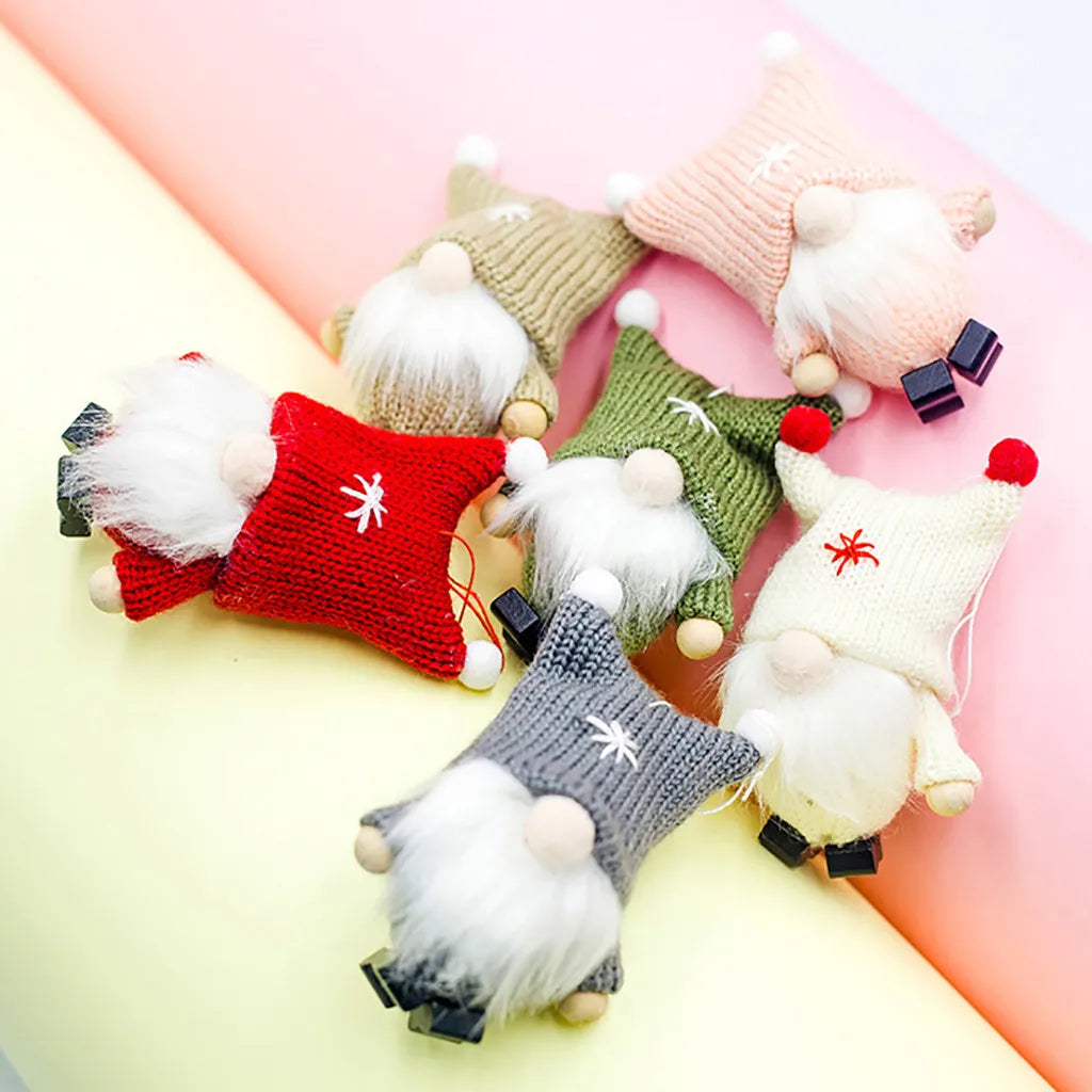 Ornament Collection - Wool Cute Gnome Doll Christmas Doll Tree Pendant