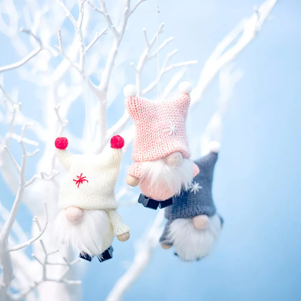 Ornament Collection - Wool Cute Gnome Doll Christmas Doll Tree Pendant