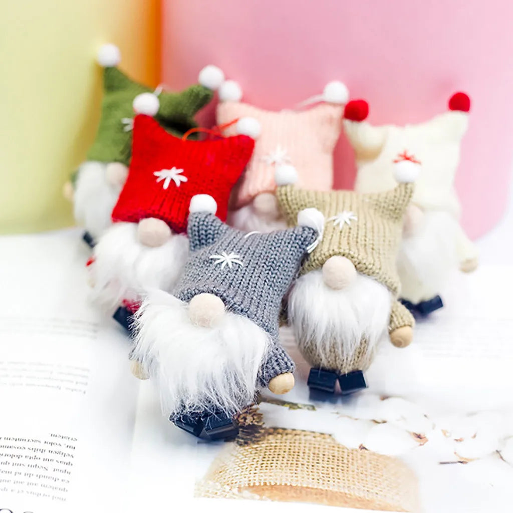 Ornament Collection - Wool Cute Gnome Doll Christmas Doll Tree Pendant