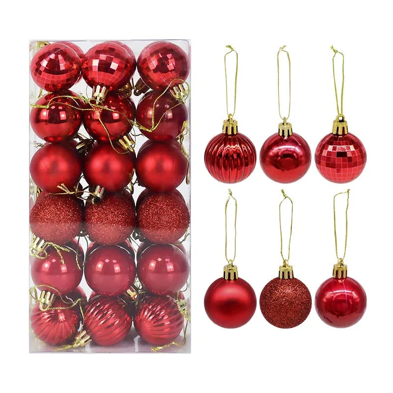 Ornament Collection - Coloured Christmas Tree Baubles