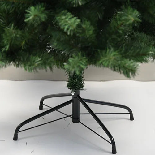 180cm Green Artificial Christmas Tree – Full PVC Holiday Decoration with Metal Stand