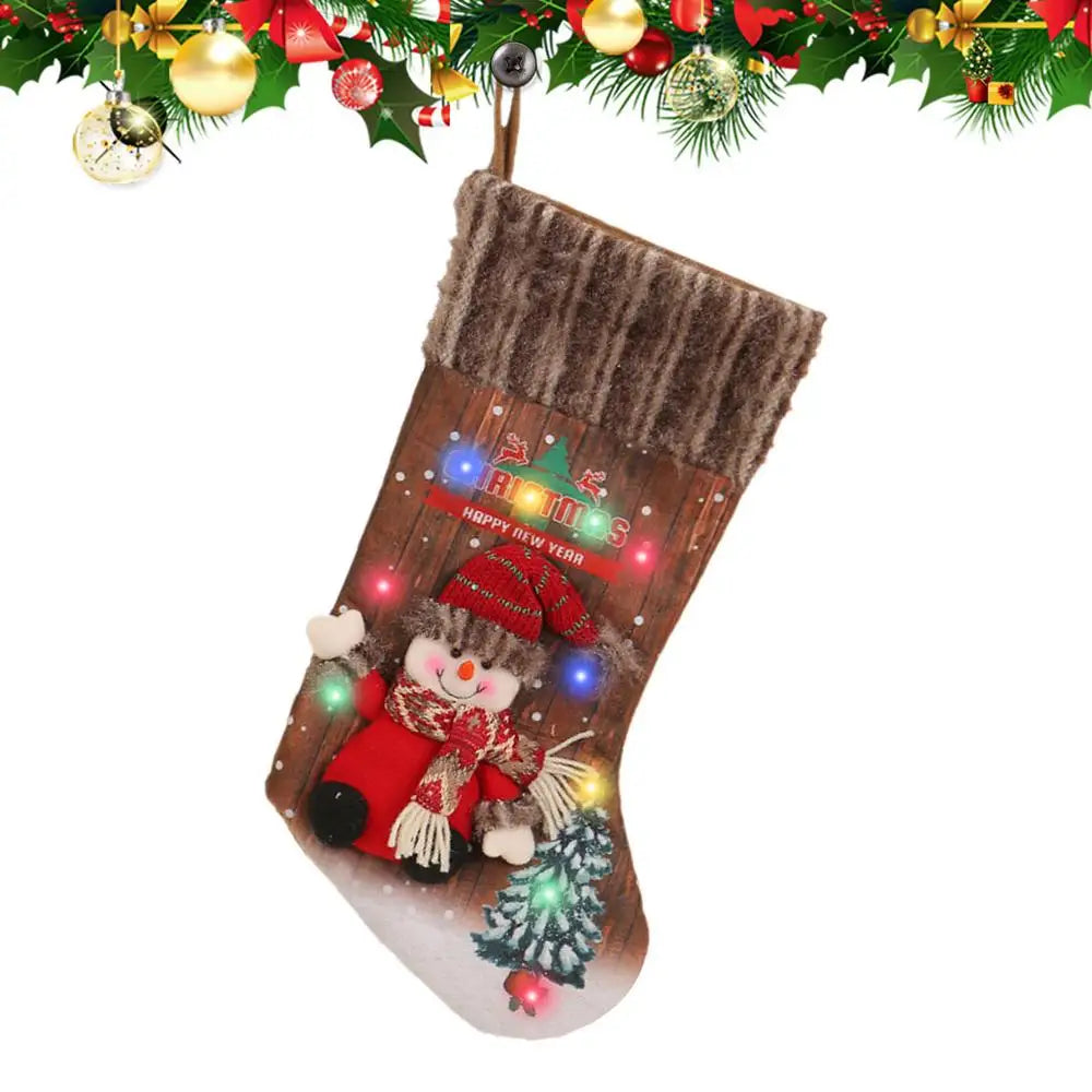 LED Christmas Stocking – Light-Up Festive Hanging Decoration
