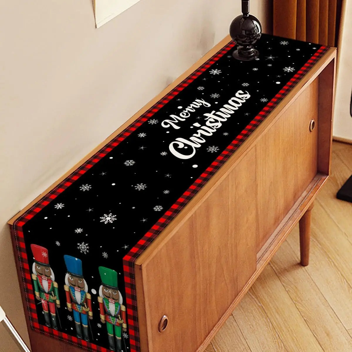 Table Runner Collection - Christmas Nutcrackers Linen Table Runners