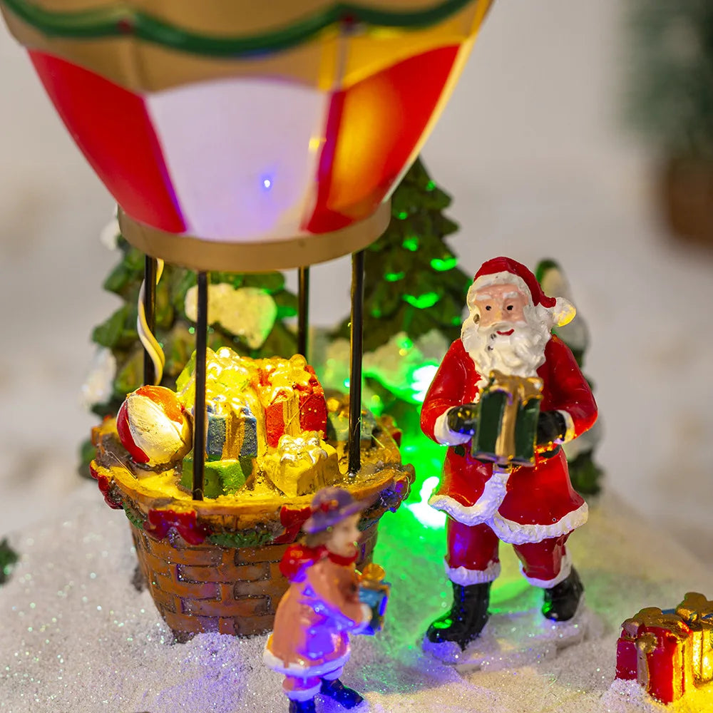 Gingerbread Collection - Luminous Musical Gingerbread House Christmas Decor – Light-Up Holiday Village Ornament with Festive Music