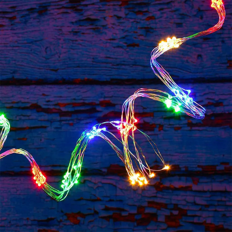 LED Waterfall Branch Lights – Battery Operated Christmas Garland (2M, 100 LEDs)