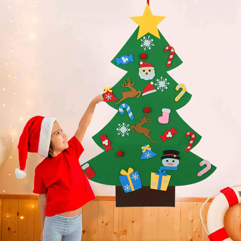 DIY Felt Christmas Tree – Kids Wall Hanging Decoration Set