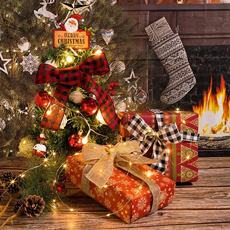 Ribbon & Bow Collection - Christmas Burlap Ribbon Roll