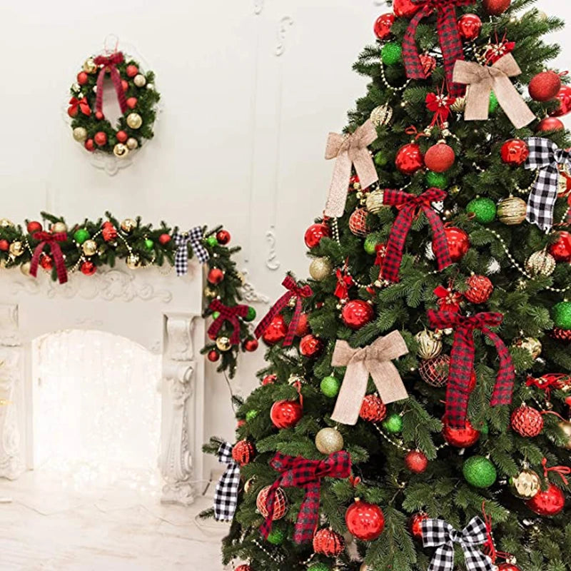 Ribbon & Bow Collection - Christmas Burlap Ribbon Roll