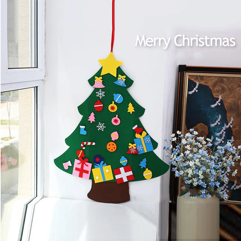 DIY Felt Christmas Tree – Kids Wall Hanging Decoration Set