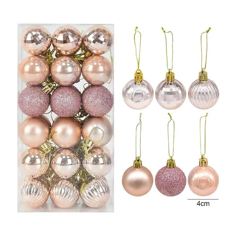 Ornament Collection - Coloured Christmas Tree Baubles