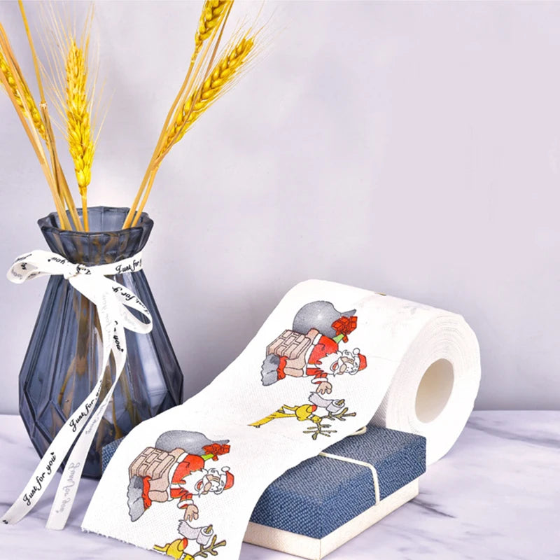 Christmas printed toilet tissue