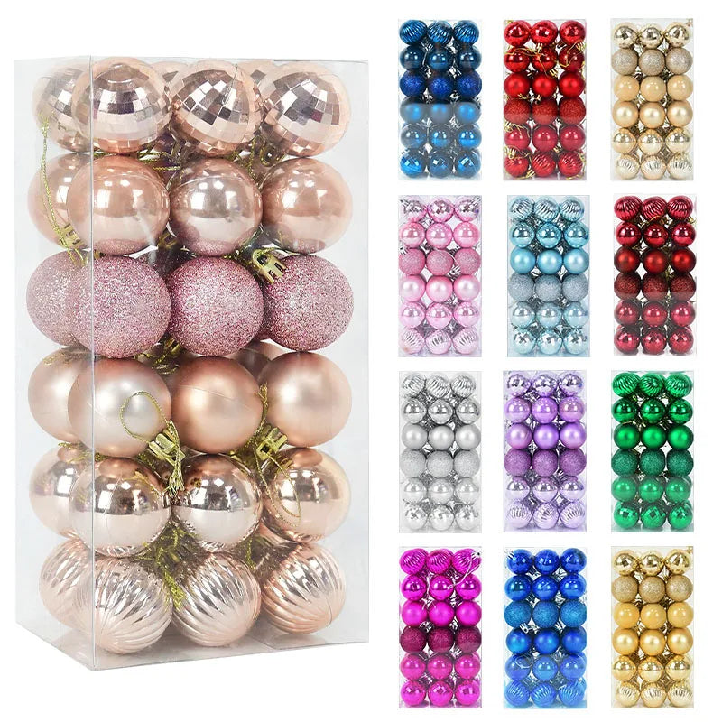 Ornament Collection - Coloured Christmas Tree Baubles