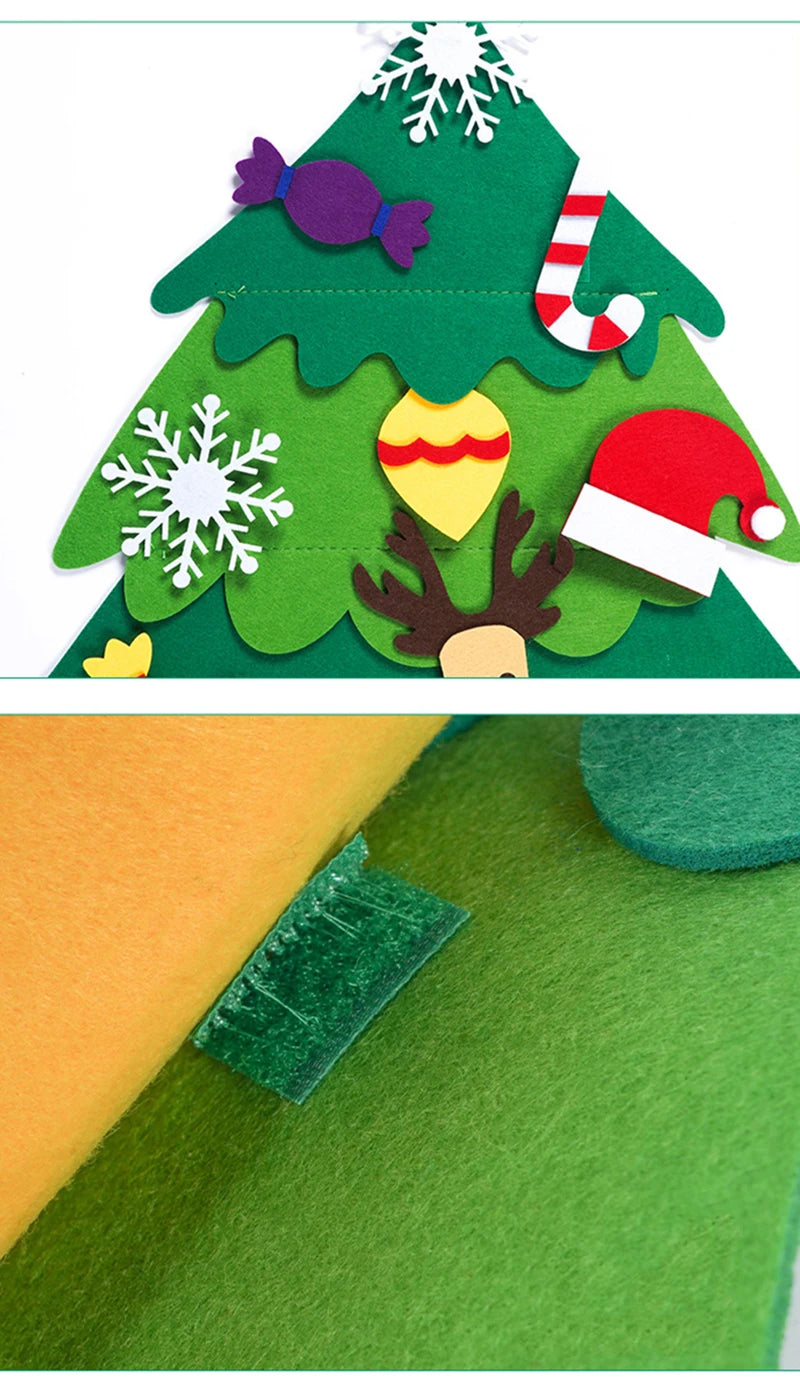 DIY Felt Christmas Tree – Kids Wall Hanging Decoration Set