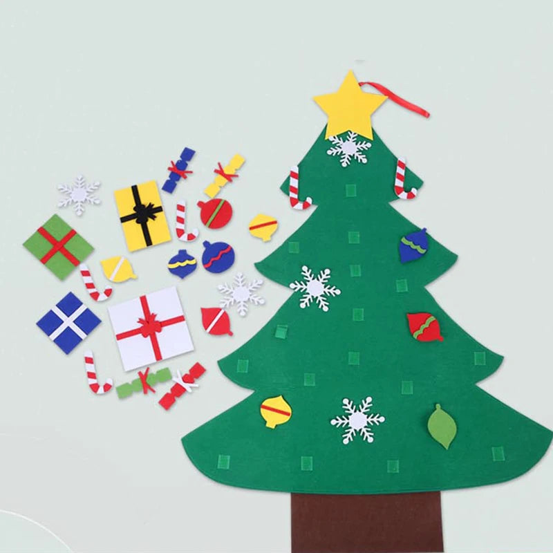 DIY Felt Christmas Tree – Kids Wall Hanging Decoration Set