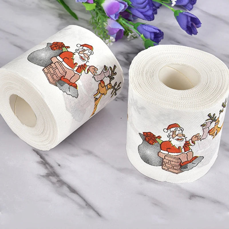 Christmas printed toilet tissue