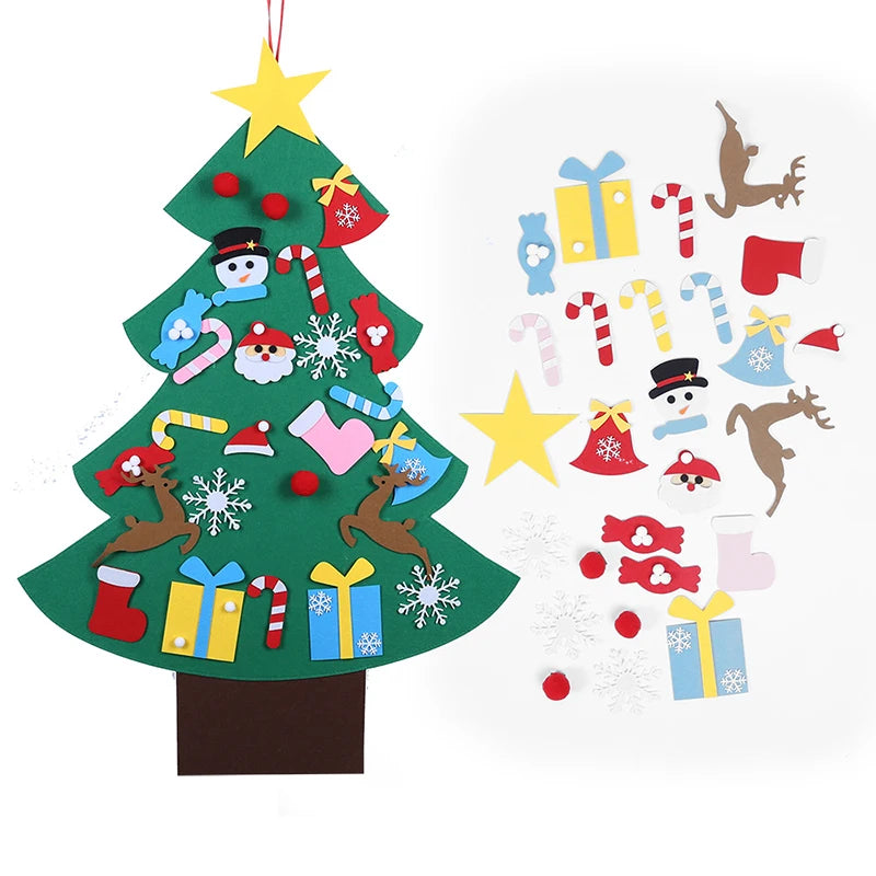 DIY Felt Christmas Tree – Kids Wall Hanging Decoration Set