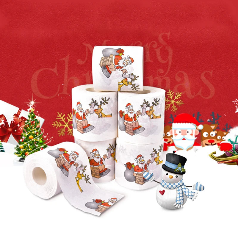 Christmas printed toilet tissue