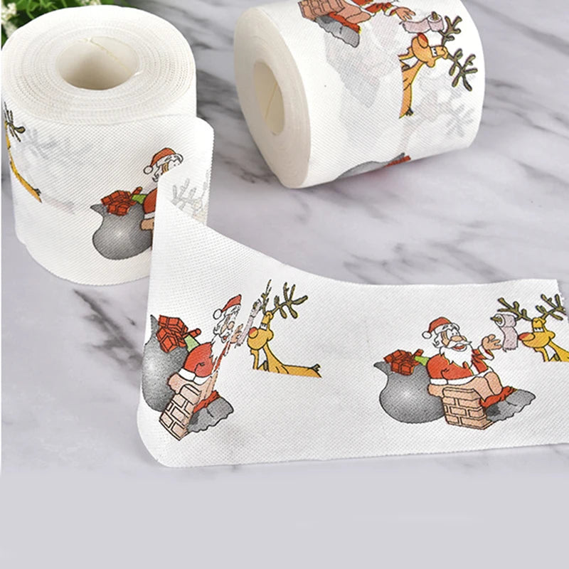 Christmas printed toilet tissue