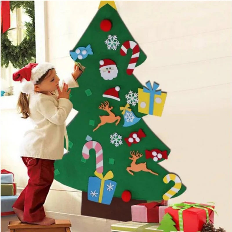 DIY Felt Christmas Tree – Kids Wall Hanging Decoration Set