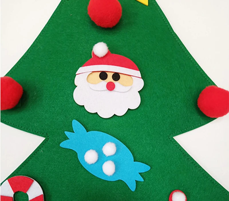 DIY Felt Christmas Tree – Kids Wall Hanging Decoration Set