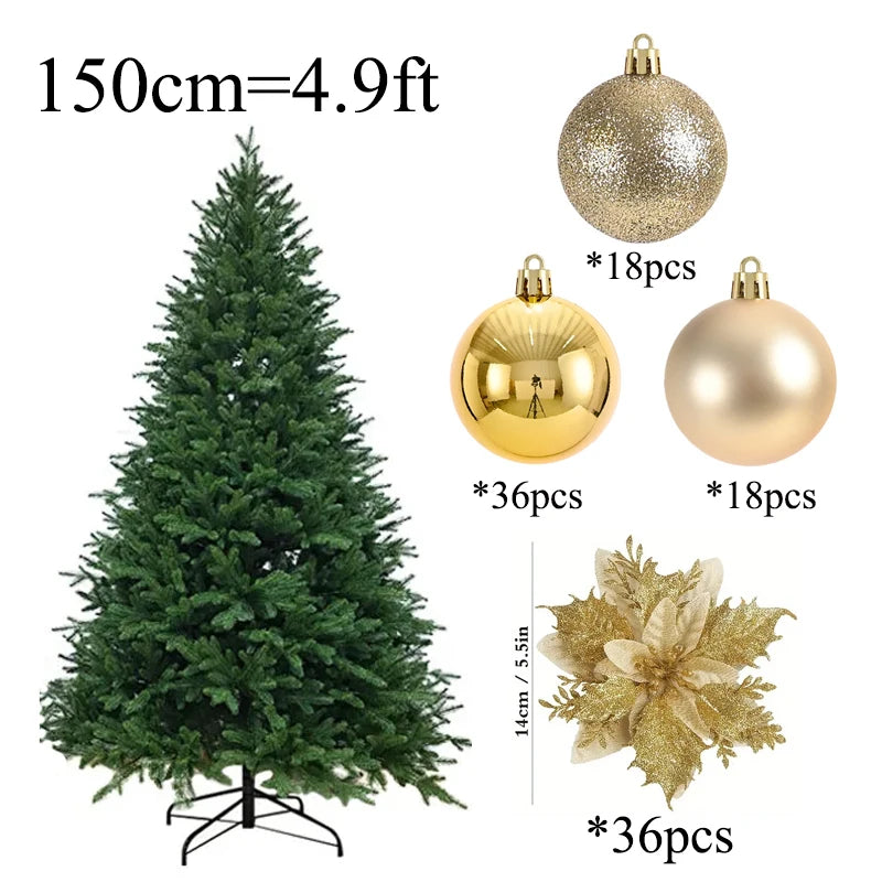 Christmas Tree 1.5/1.8m (PVC)