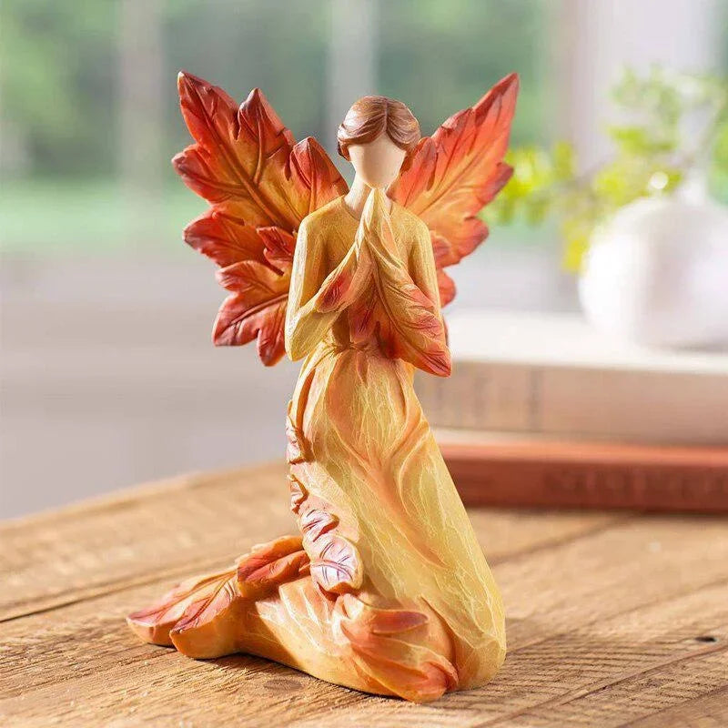 Resin Angel Ornament – Elegant Handmade Decorative Figurine
