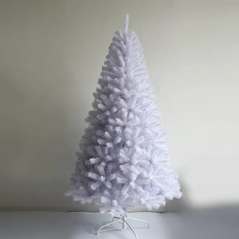 White Artificial Christmas Tree – 90cm to 180cm Modern Holiday Décor