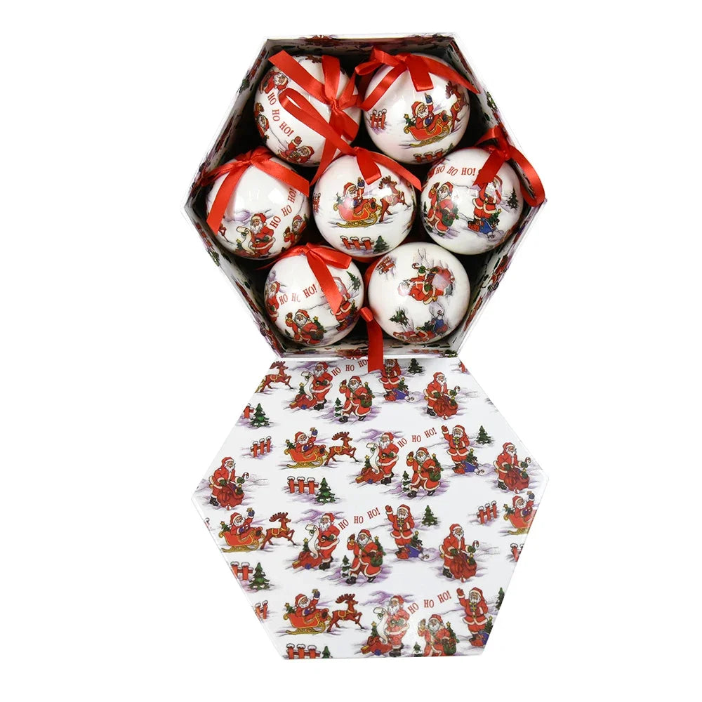 14pcs Christmas Mirror Ball Ornaments – Bright Hanging Decoration Ball Set