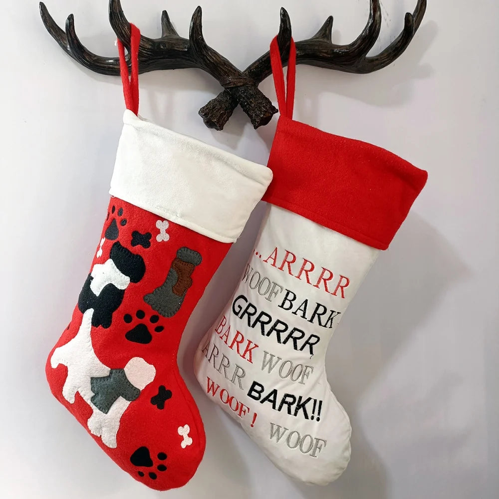 Christmas Stocking Collection -  For Pets Socks with Claws