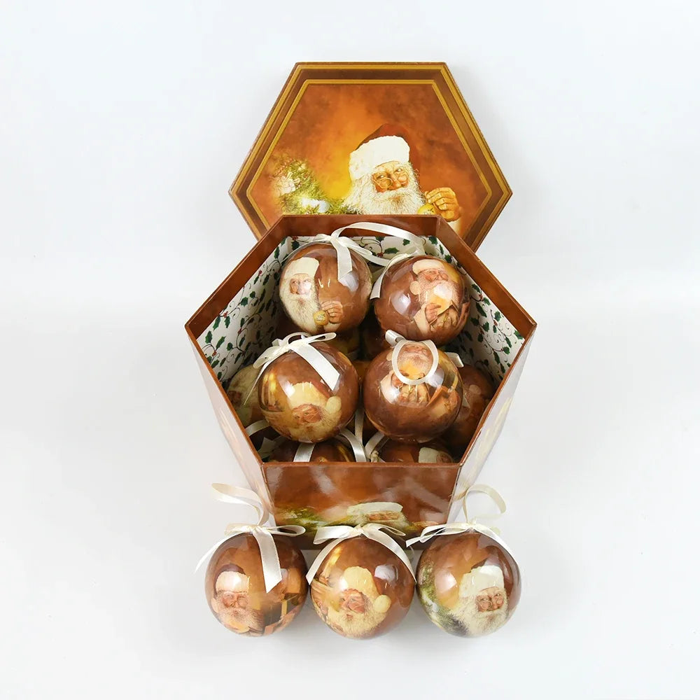 14pcs Christmas Mirror Ball Ornaments – Bright Hanging Decoration Ball Set