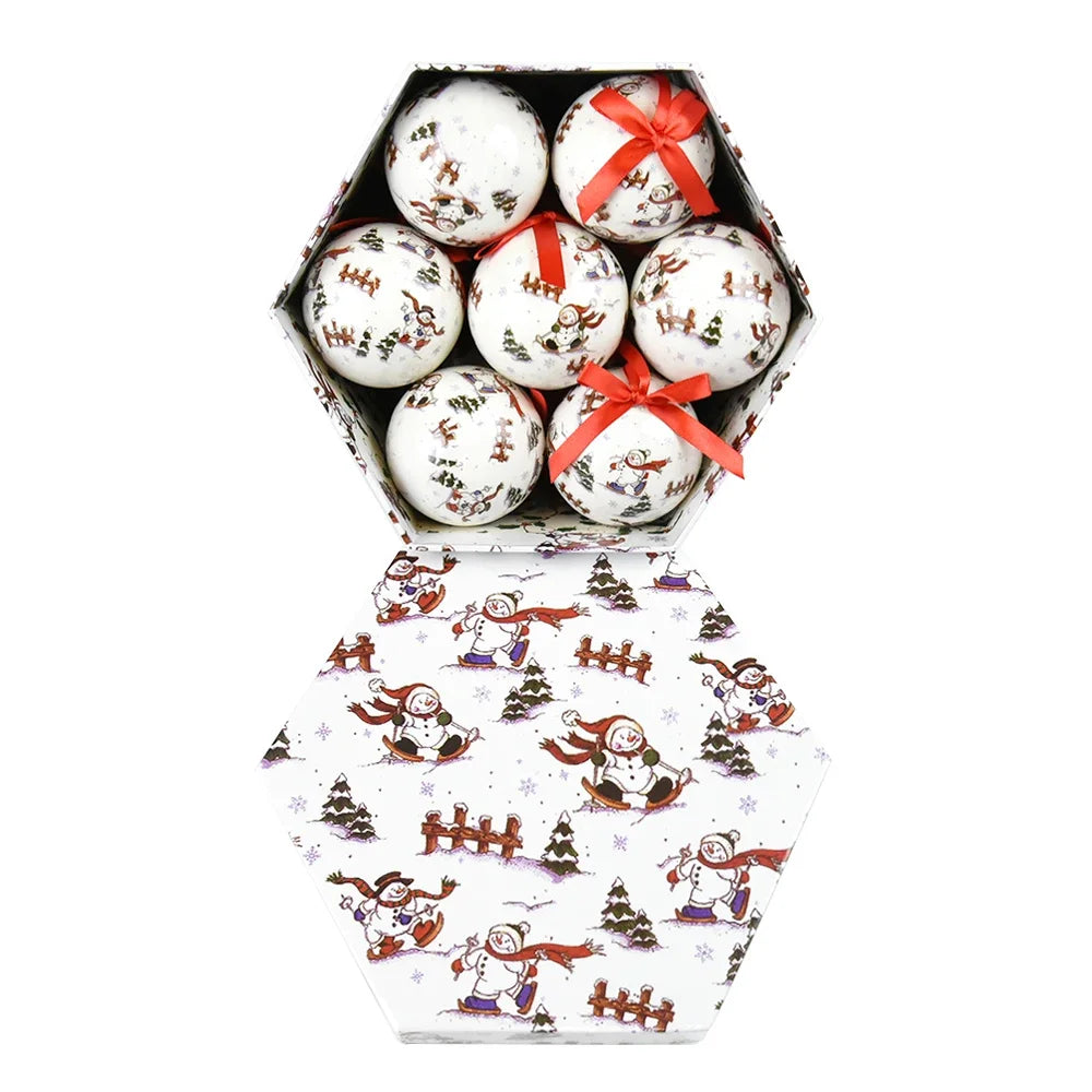 14pcs Christmas Mirror Ball Ornaments – Bright Hanging Decoration Ball Set