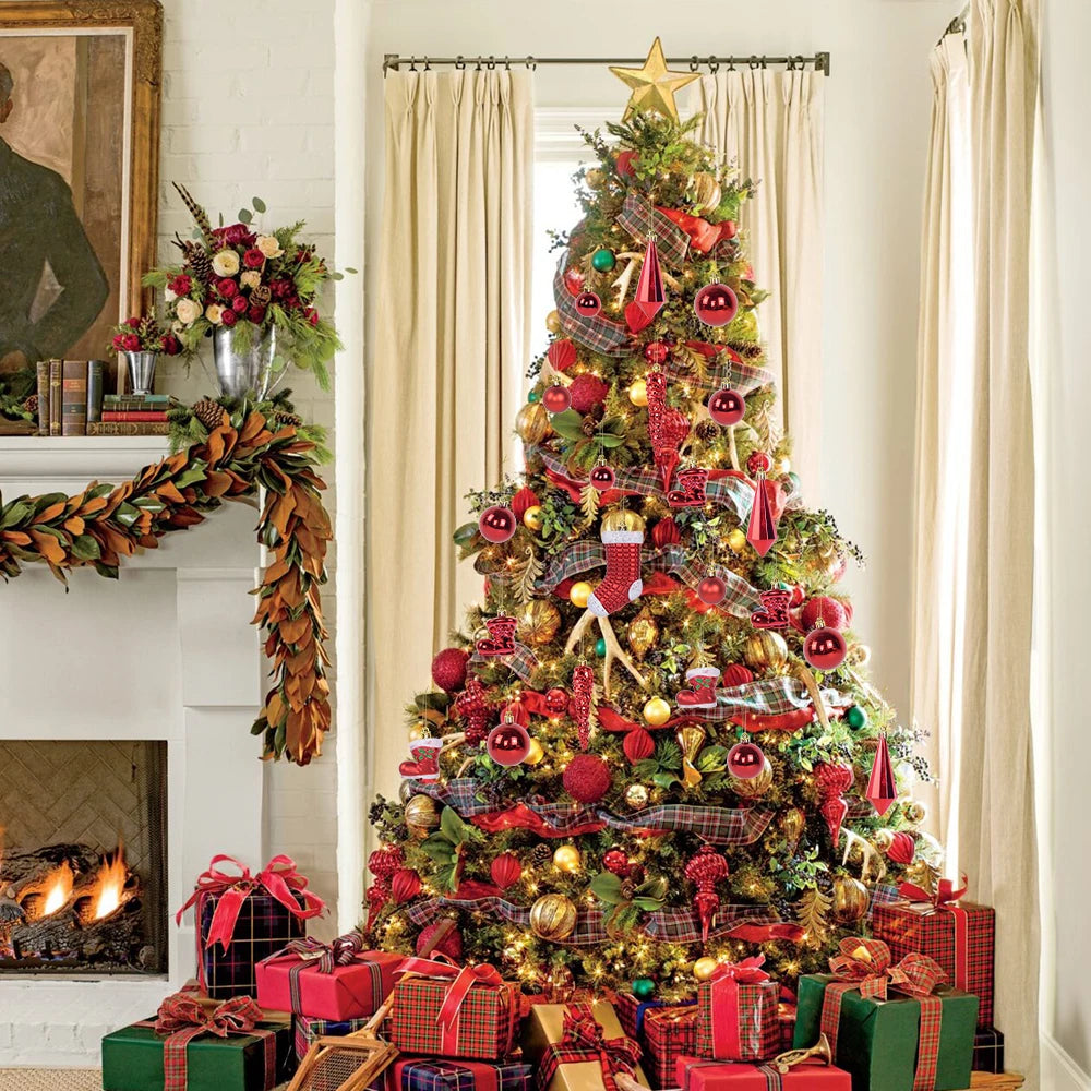 Ornament Collection - Coloured Christmas Variety Ornaments
