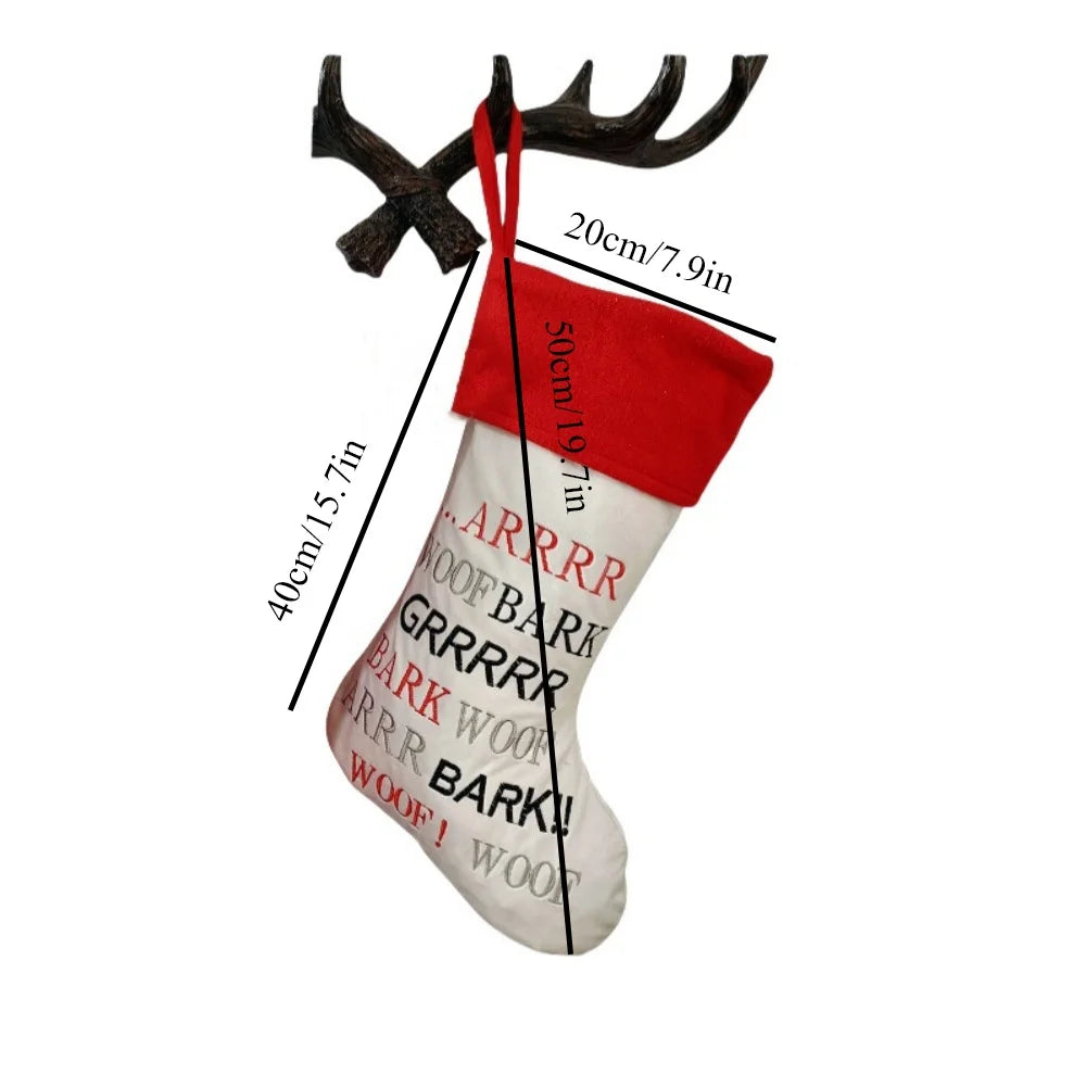 Christmas Stocking Collection -  For Pets Socks with Claws