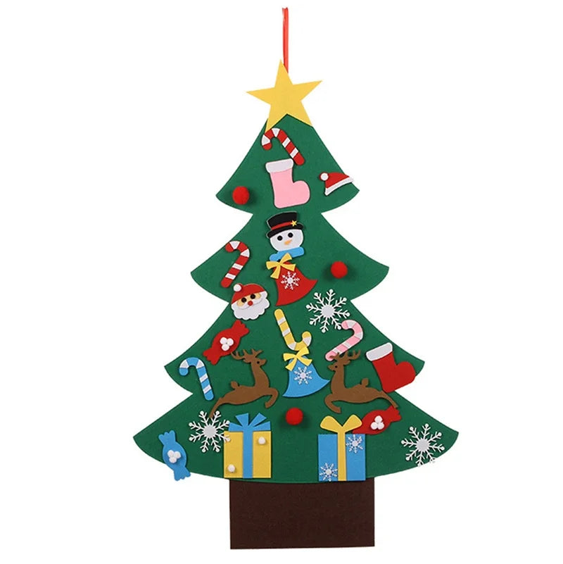 DIY Felt Christmas Tree – Kids Wall Hanging Decoration Set