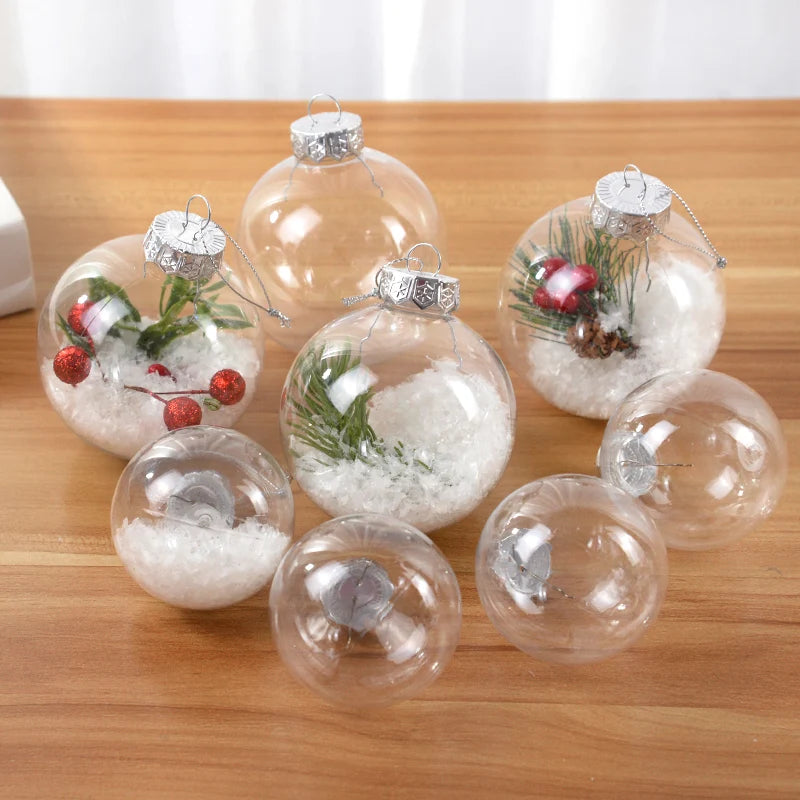 Ornament Collection - Clear Fillable Christmas Ball Ornament