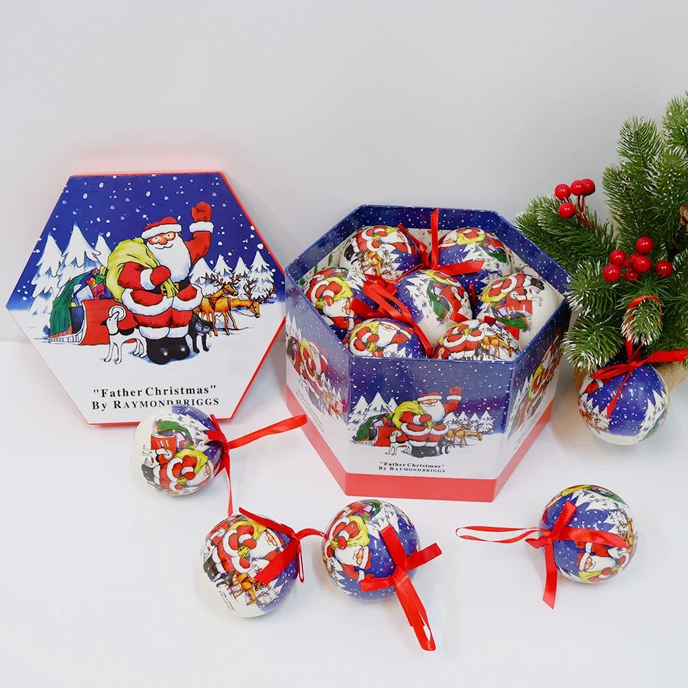 14pcs Christmas Mirror Ball Ornaments – Bright Hanging Decoration Ball Set