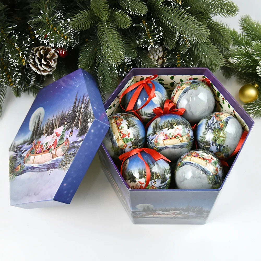 14pcs Christmas Mirror Ball Ornaments – Bright Hanging Decoration Ball Set