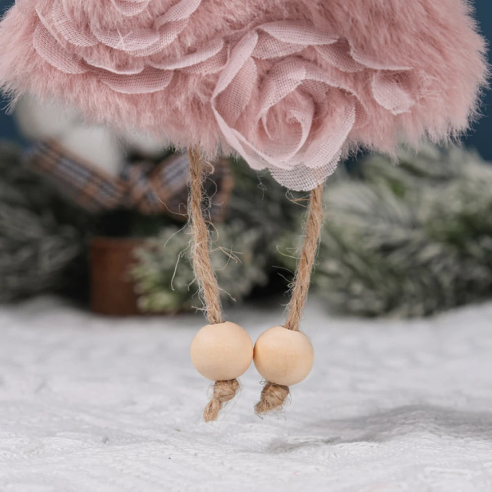 Ornament Collection - Plush Angel Christmas Ornament – Soft Velvet Hanging Angel Doll Decoration