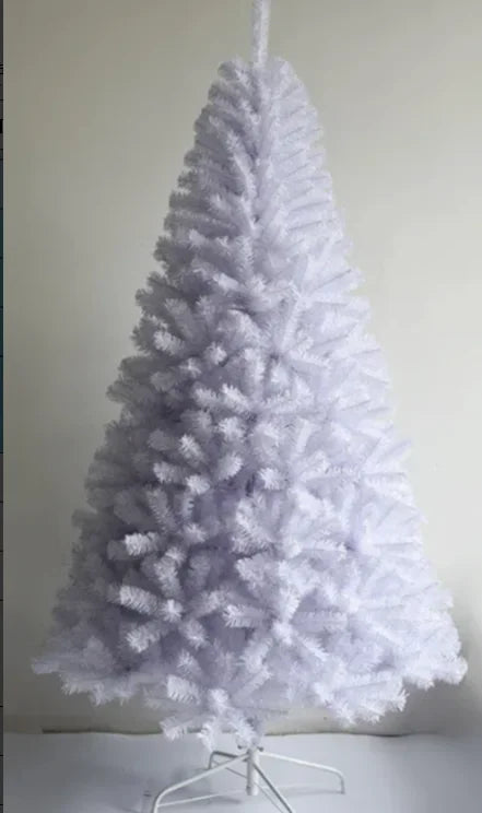 White Artificial Christmas Tree – 90cm to 180cm Modern Holiday Décor