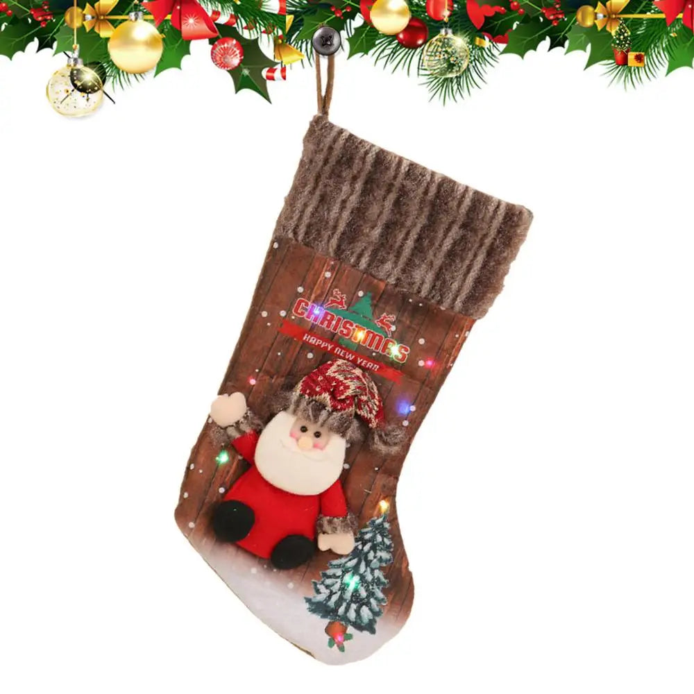 LED Christmas Stocking – Light-Up Festive Hanging Decoration
