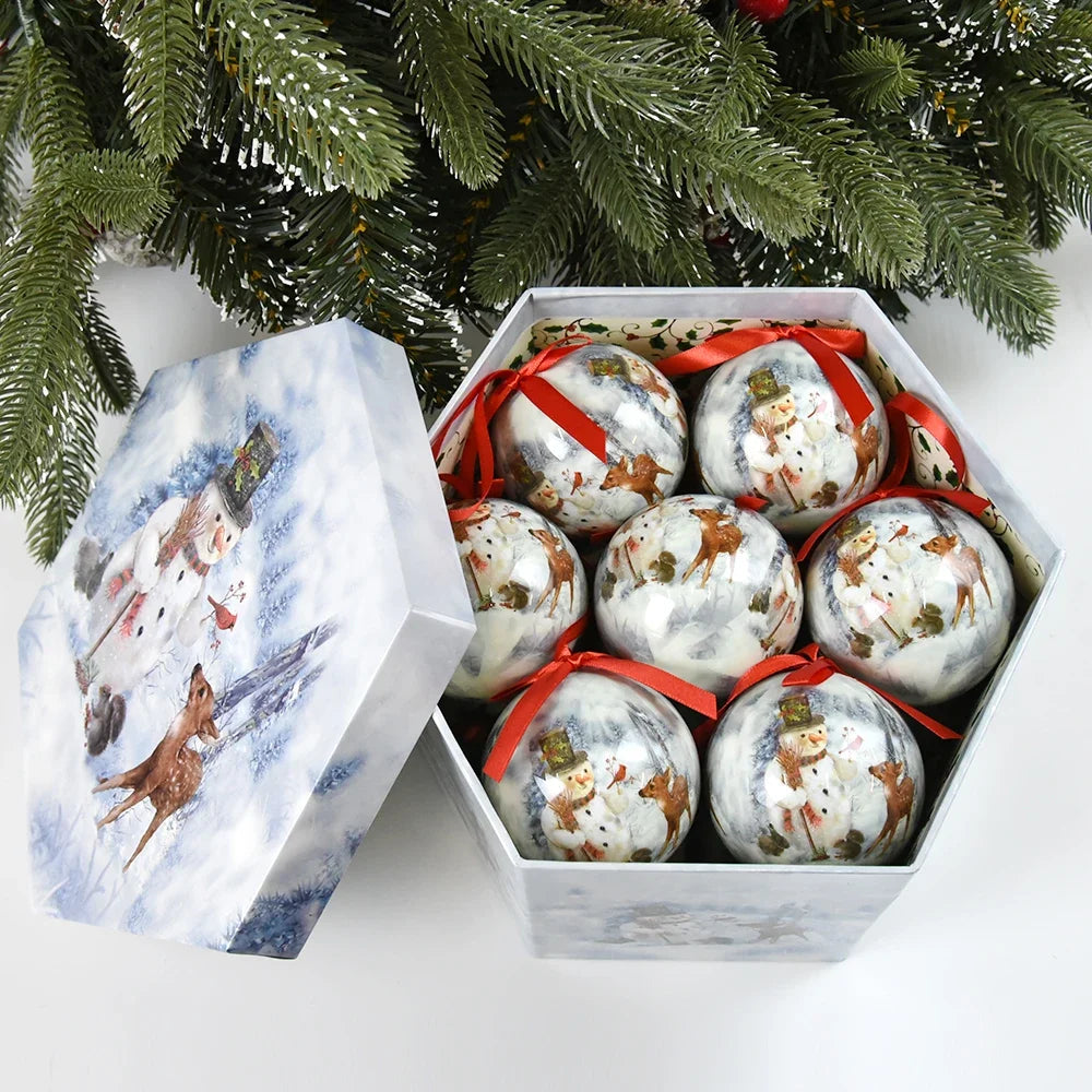 14pcs Christmas Mirror Ball Ornaments – Bright Hanging Decoration Ball Set
