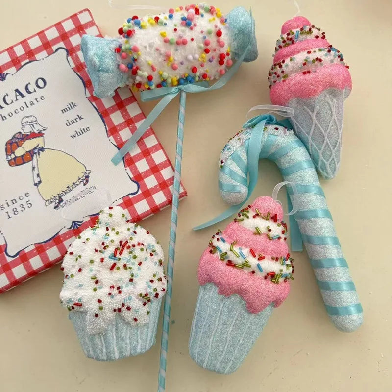 Ornament Collection - Large Christmas Candy Canes Lollipop Ornaments