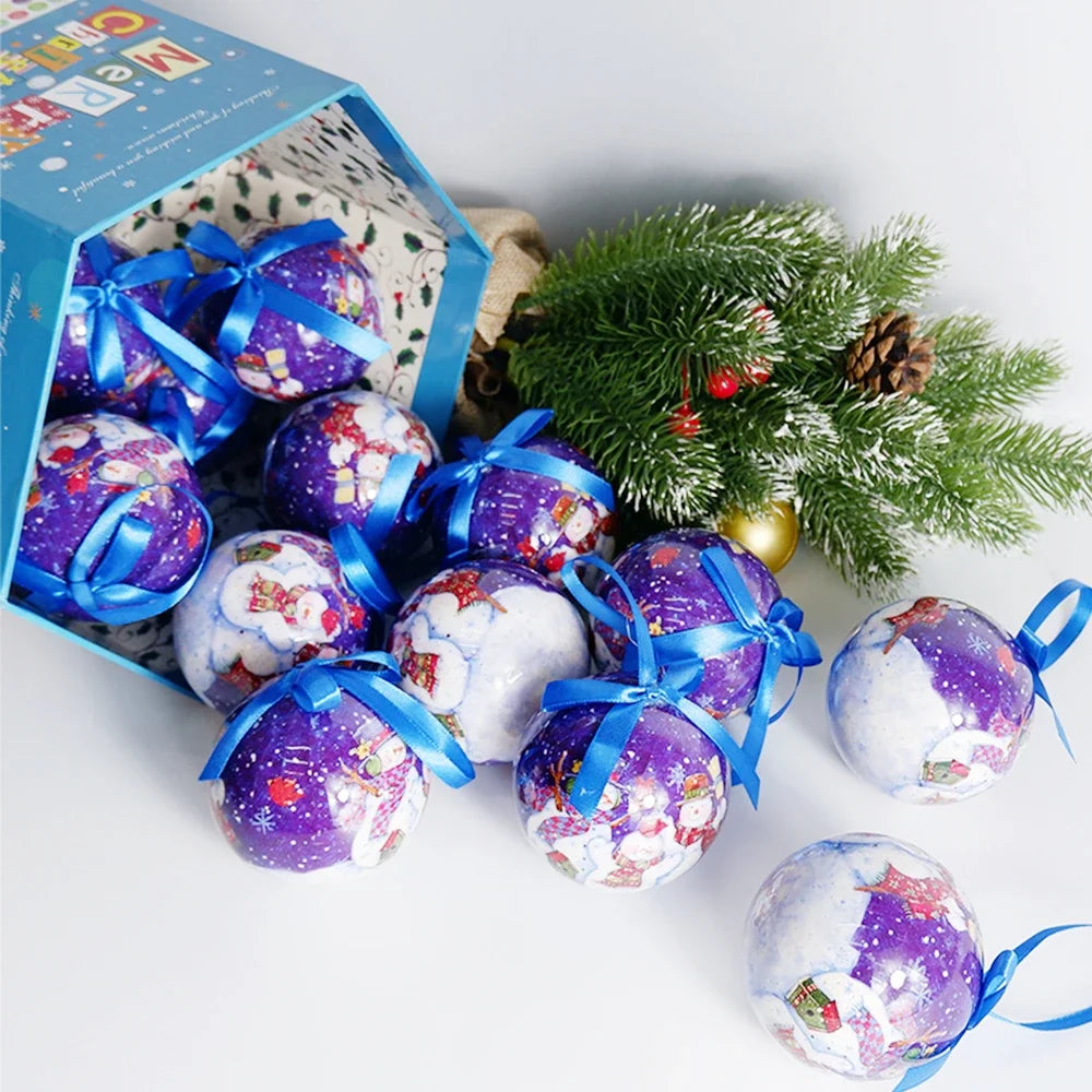 14pcs Christmas Mirror Ball Ornaments – Bright Hanging Decoration Ball Set