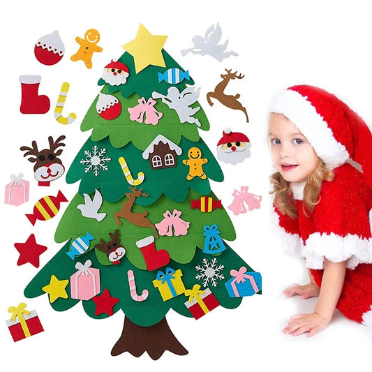 DIY Felt Christmas Tree – Kids Wall Hanging Decoration Set