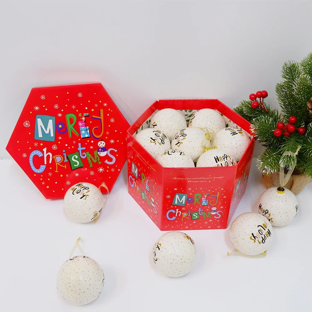14pcs Christmas Mirror Ball Ornaments – Bright Hanging Decoration Ball Set
