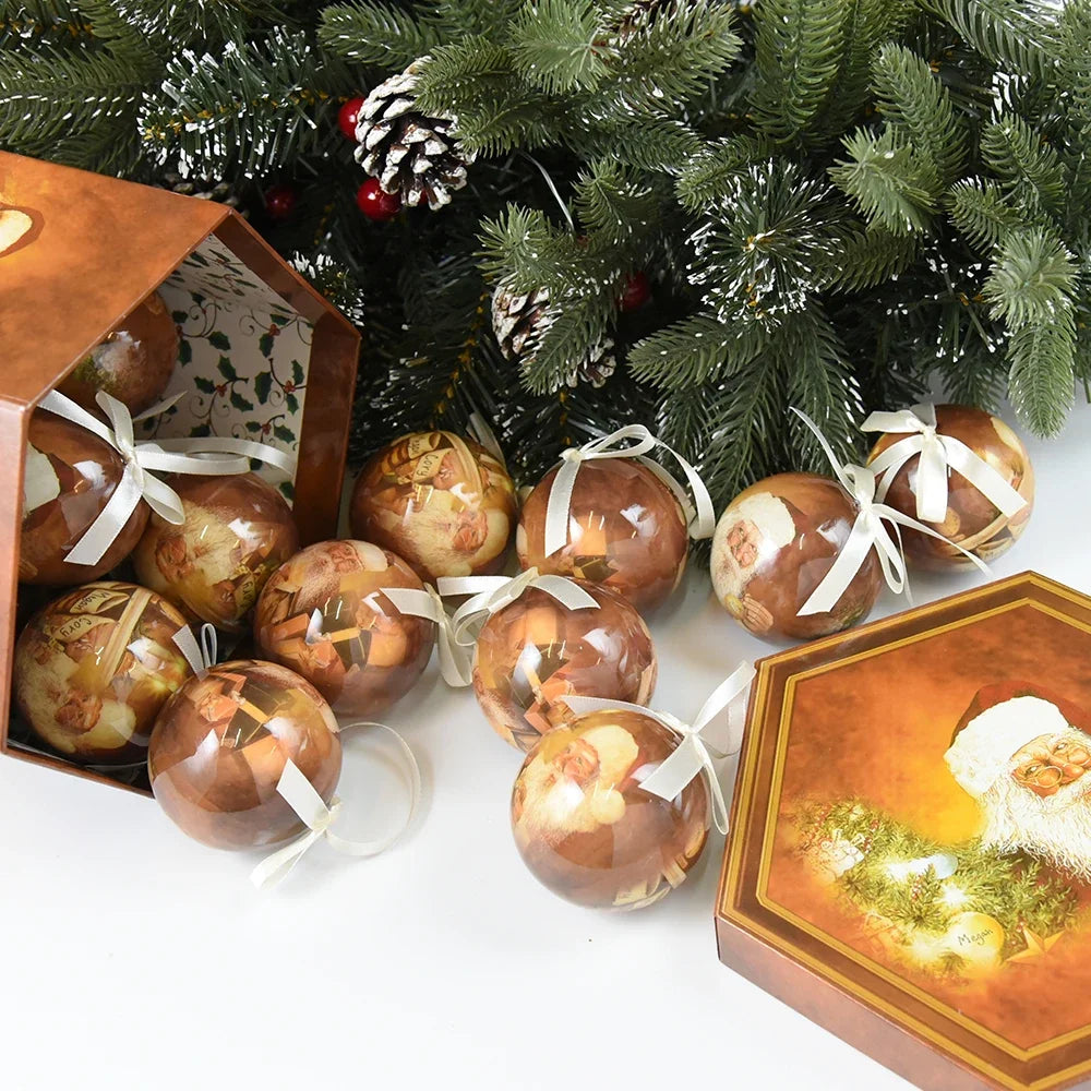 14pcs Christmas Mirror Ball Ornaments – Bright Hanging Decoration Ball Set