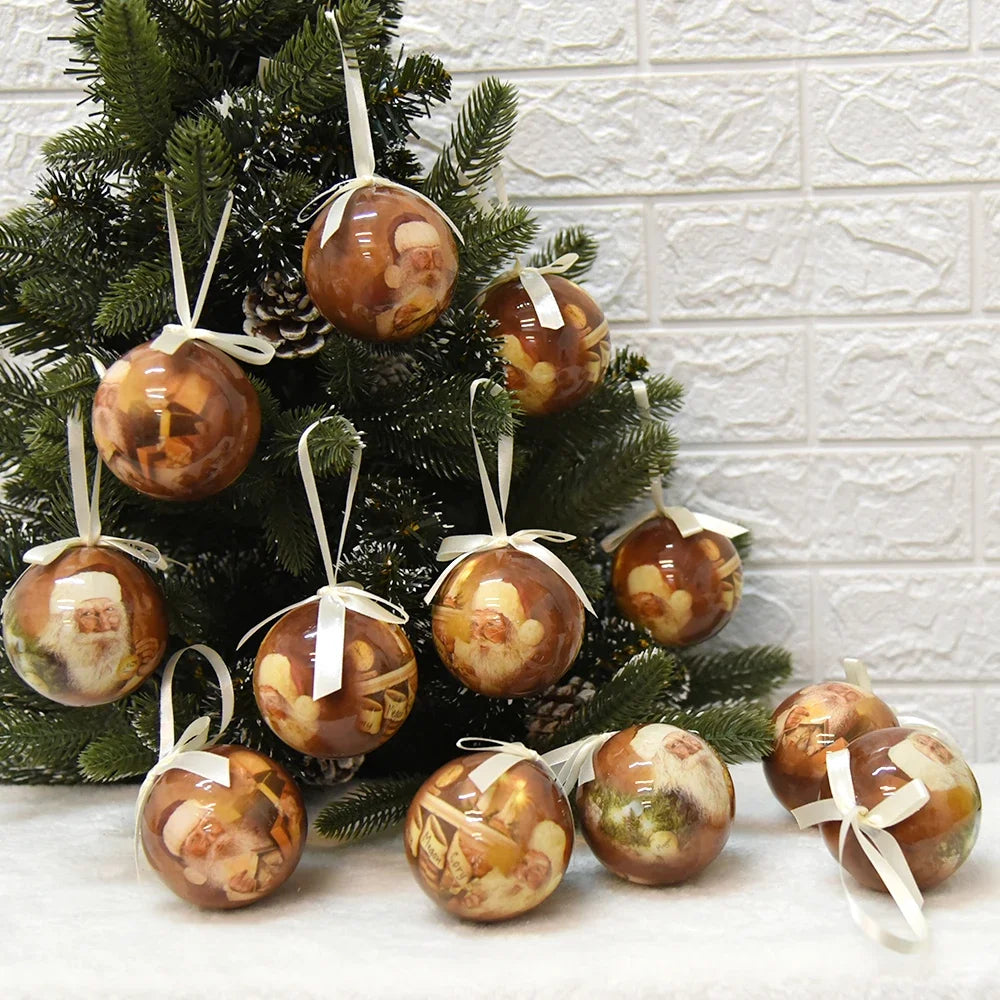 14pcs Christmas Mirror Ball Ornaments – Bright Hanging Decoration Ball Set