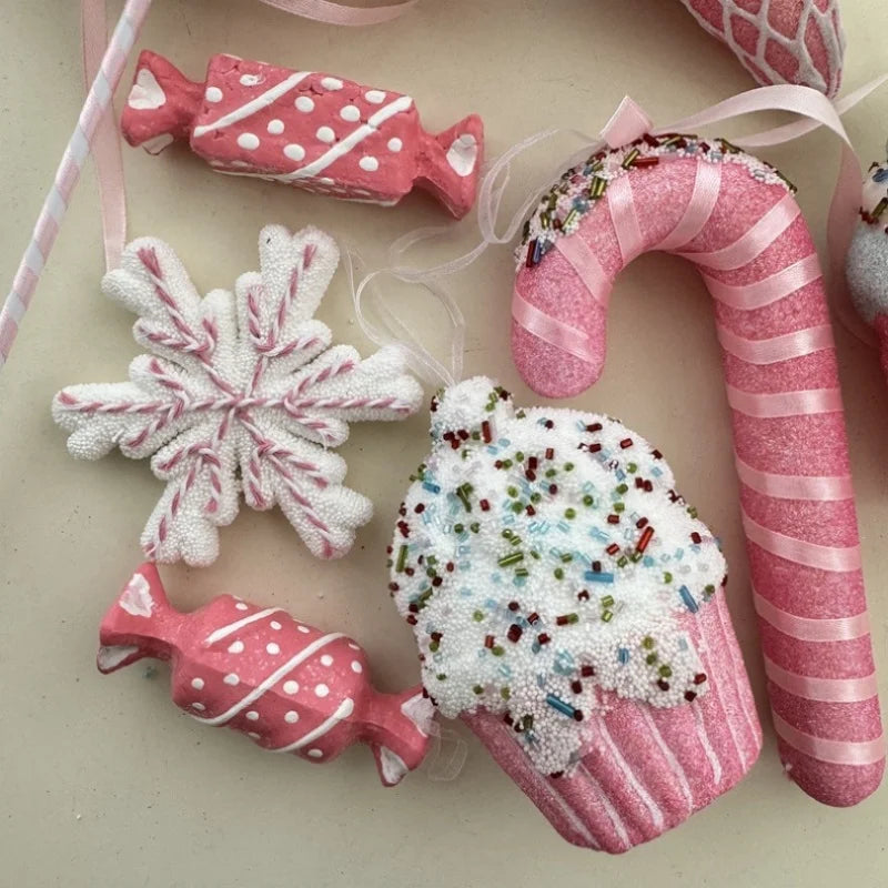Ornament Collection - Large Christmas Candy Canes Lollipop Ornaments